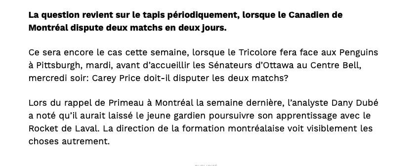 Cayden Primeau à Montréal pour y rester?