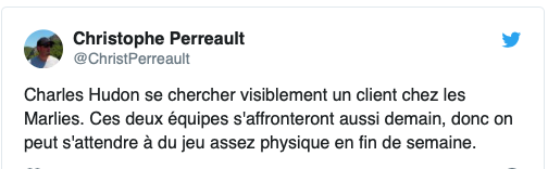 Charles Hudon va aller PLEURER à sa mère....