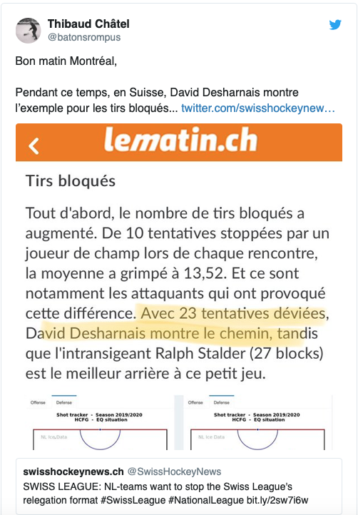 David Desharnais continue d'être BON...dans les petits détails...