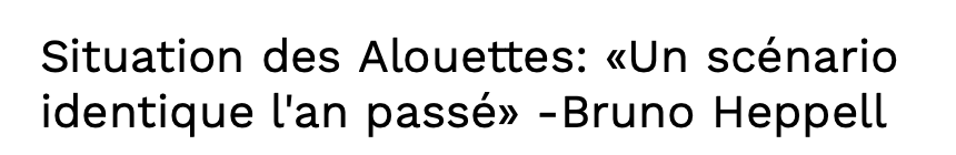 Geoff Molson est CHANCEUX en SALE....Que les Alouettes...