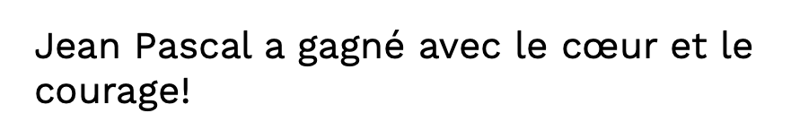 Jean Pascal a-t-il VOLÉ le COMBAT?