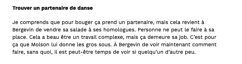 Jeremy Filosa PÈTE UNE COCHE sur Marc Bergevin!!!!!!!!!!