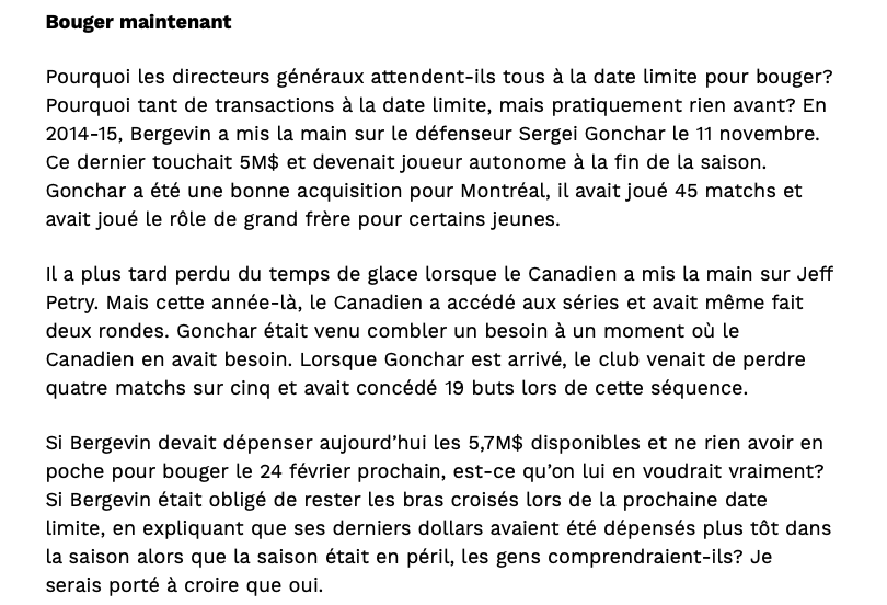 Jeremy Filosa PÈTE UNE COCHE sur Marc Bergevin!!!!!!!!!!