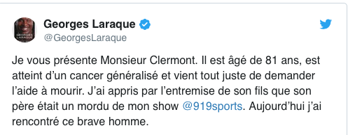 JICI peut bien traiter Georges Laraque de VIDANGE...