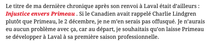 José Théodore DÉTRUIT le CH!!!! Pour avoir DÉTRUIT la CONFIANCE de Cayden Primeau!!!!