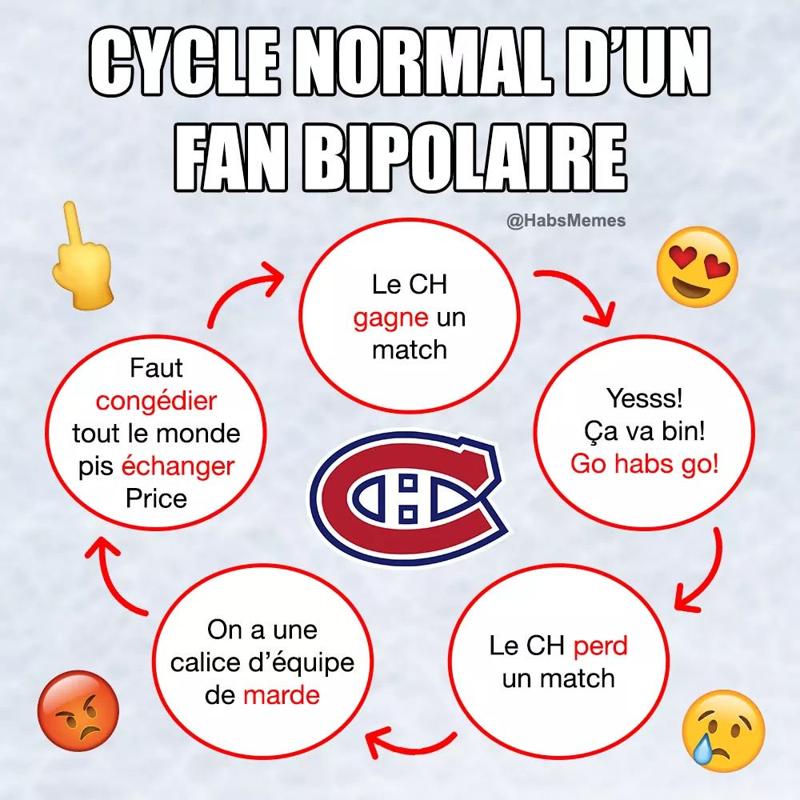 Les fans du CH... BIPOLAIRES...ou MÉCHANTS..