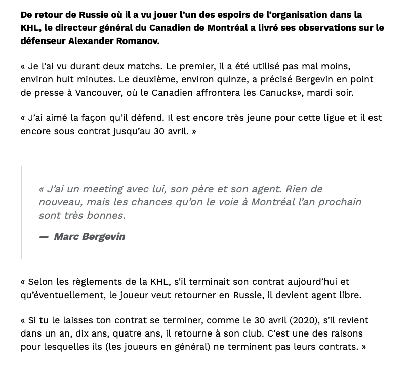 Marc Bergevin a RÉSISTÉ LONGTEMPS...