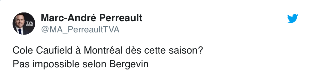 Marc Bergevin confirme que Caufield va débarquer !!!