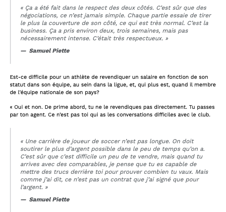 Samuel Piette jure qu'il n'a pas signé pour le CASH..