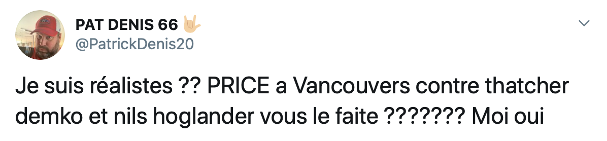 Si Carey Price est échangé à Vancouver...