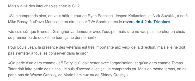 Bâtir autour de Suzuki, Kotkaniemi et Poehling...C'MON MAN!!!