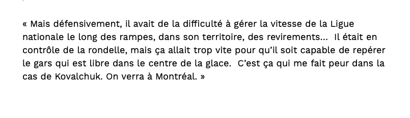 Benoît Brunet DÉTRUIT Ilya Kovalchuk....