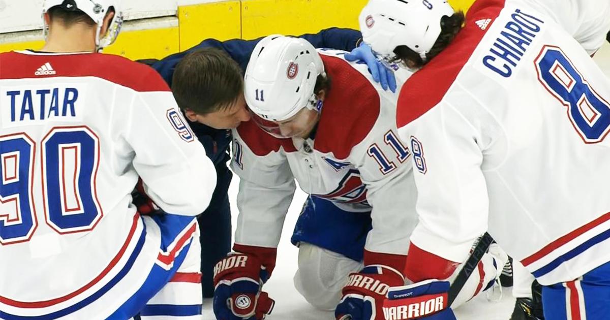 Brendan Gallagher aurait des VOMISSEMENTS et des ÉTOURDISSEMENTS..