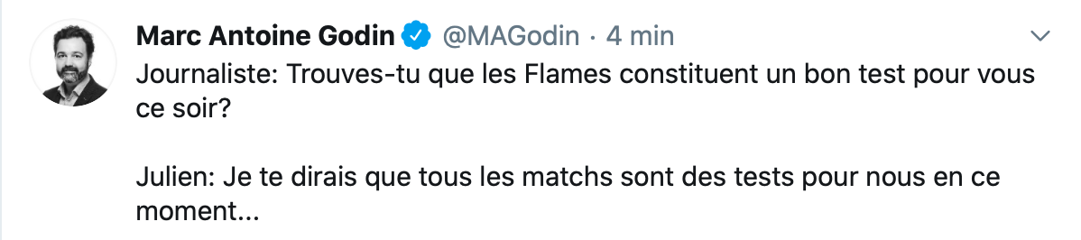 Claude Julien traite son équipe de POURRIE...