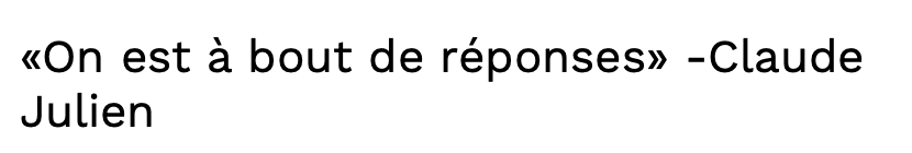 Claude Julien...Sait qu'il sera CONGÉDIÉ...