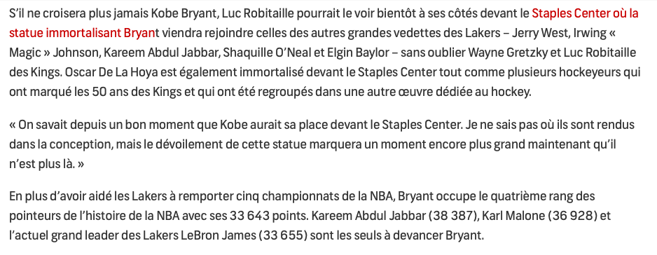 Comme si Guy Lafleur était MORT TRAGIQUEMENT...