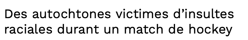 Encore une HISTOIRE HORRIBLE de RACISME....