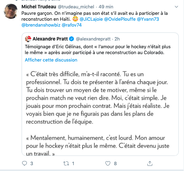 Éric Gélinas HUMILIÉ sur TWITTER...