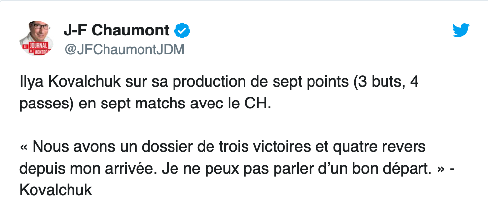 Kovalchuk a eu la meilleure réponse...