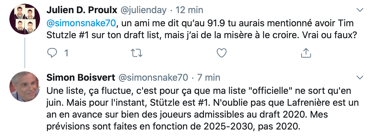 Lafrenière et Byfield dépassés au repêchage ?