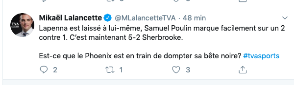 Le CH a envoyé un dépisteur à Sherbrooke...