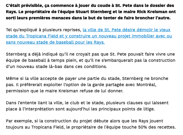 Le RETOUR des EXPOS de retour...