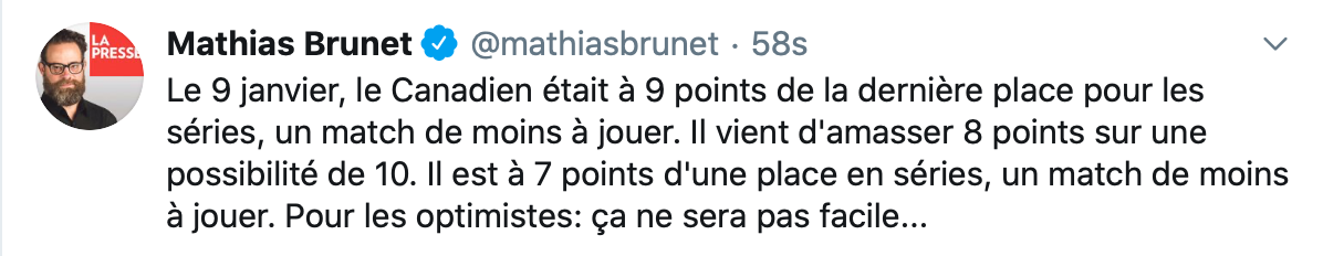 Marc Bergevin et Claude Julien nous font croire...