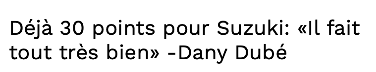 Nick Suzuki a mis Max Domi dans sa petite poche arrière....