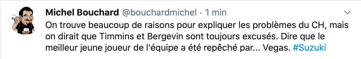 On se demande comment se sentent Bergevin et Timmins...