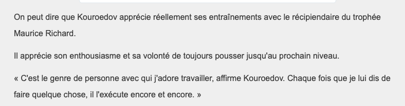 Pendant que Carey Price et compagnie se la COULE DOUCE dans le sud...