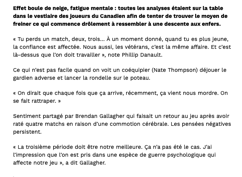 Phil Danault doit regretter...