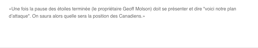 Yvon Pedneault lance un message à Marc Bergevin et Geoff Molson..