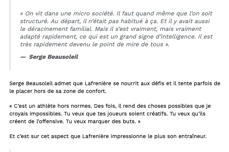 Alexis Lafrenière est devenu un HOMME...en si peu de temps....