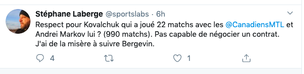 Andrei Markov en voudra à Marc Bergevin toute sa vie...