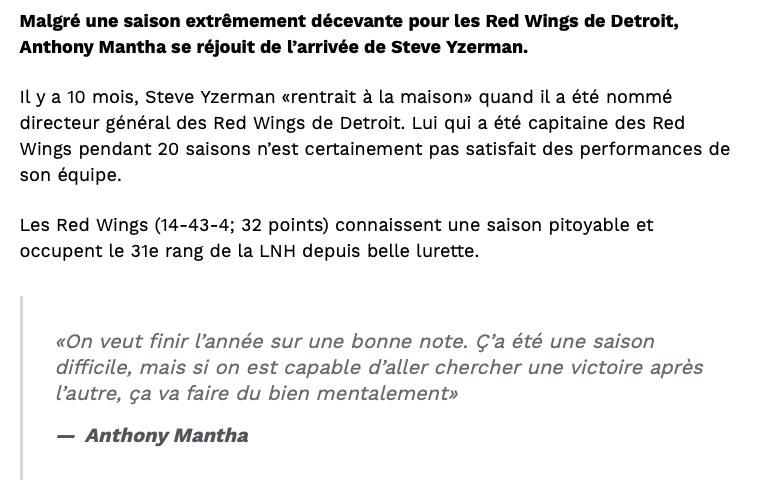 Anthony Mantha DESCEND le travail de Julien Brisebois....