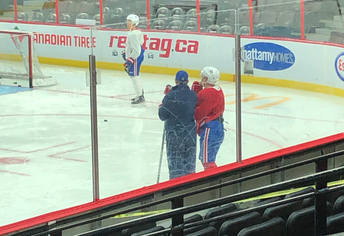 Artturi Lehkonen a passé l'entraînement à PLEURNICHER...