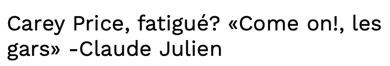 Claude Julien n'a plus le contrôle de ses émotions...