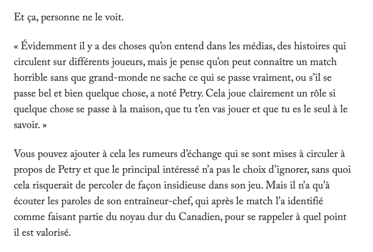 Deux enfants à l'HÔPITAL....Les rumeurs de transactions..,.la promesse de Marc Bergevin....