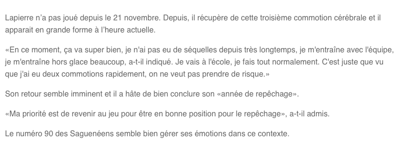 Hendrix Lapierre....à Montréal?