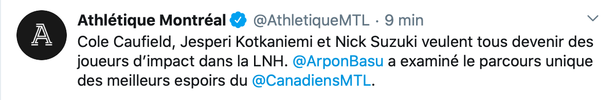 HOCKEY 30 n'est plus le seul à le voir...