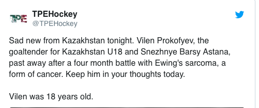 Il faut prier pour Oscar Lindblom ce soir...