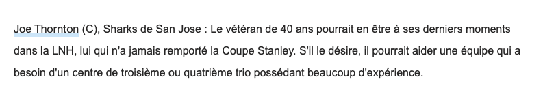 Ilya Kovalchuk et Jeff Petry seront ÉCHANGÉS selon....