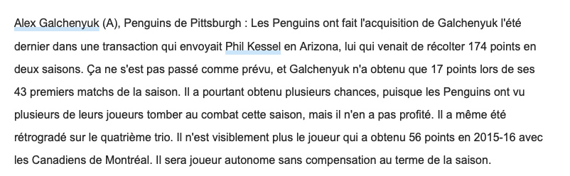 Ilya Kovalchuk et Jeff Petry seront ÉCHANGÉS selon....