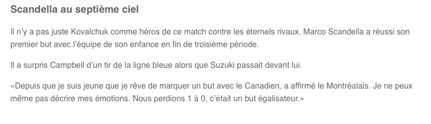 Ilya Kovalchuk va RESIGNER à Montréal...