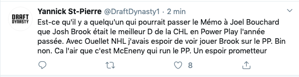 Joël Bouchard tout proche du CONGÉDIEMENT....