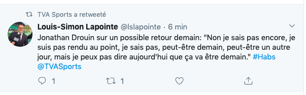 Jonathan Drouin se sent MAL de nous éloigner de Lafrenière!!!