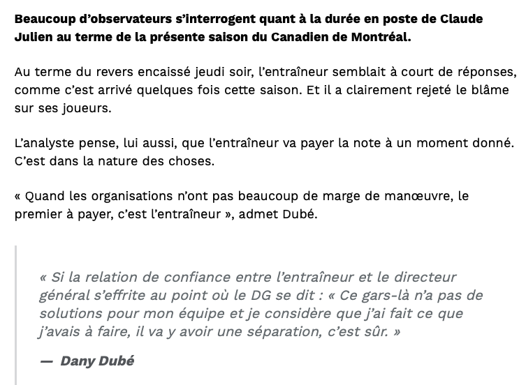 Julien vs Bergevin: Dany Dubé lance un MESSAGE FORT...