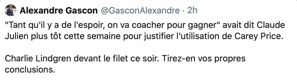 Le CH annonce publiquement qu'ils abandonnent les séries !!!