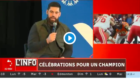 Le CH devra s'inspirer de Laurent Duvernay-Tardif....