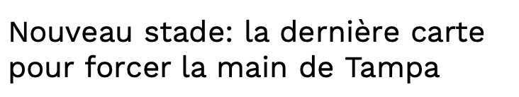 Le STADE au bord du CANAL s'en vient...